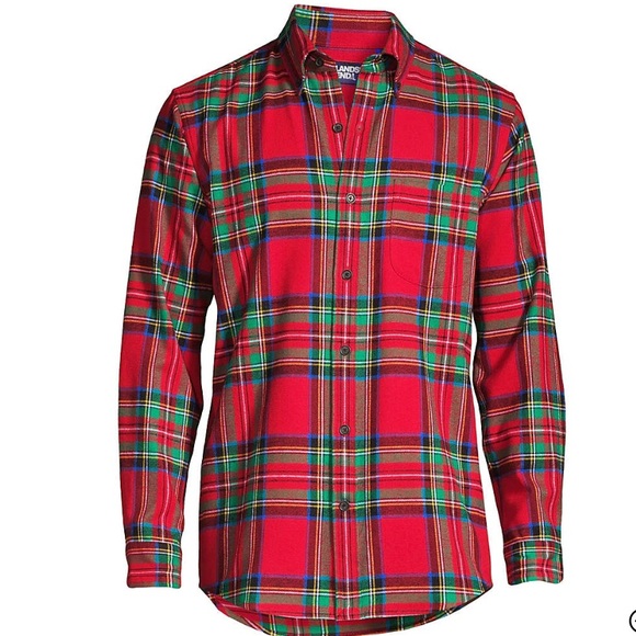 Lands’ End Flannel Shirt - Picture 1 of 11